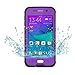Galaxy S6 Case ,Waterproof Case Dustproof Shockproof Snowproof Gel Touch Screen Ipx8 Swimming Diving Cover For Samsung GALAXY S6 2015 (purple)