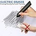 Electric Eraser Kit, LOVIN PRODUCT Automatic Portable Rubber Eraser with 20 Eraser Refills and 1 Eraser Brush, Battery Operated for Classroom, Office, School, Kids, Teachers, Artists. (2 PACK)