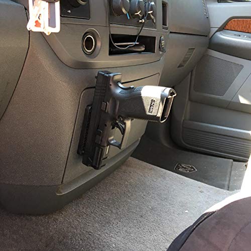 Vehicle and Home Concealed Magnetic Gun Mount & Holster with Rubber Coated for Firearm Accessory,Handgun,Pistol,Shotgun,Rifle,Truck,Car