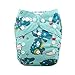 Babygoal Baby Cloth Diaper, One Size Adjustable Reusable Pocket Nappy One Diaper+One Bamboo Insert YD42-B