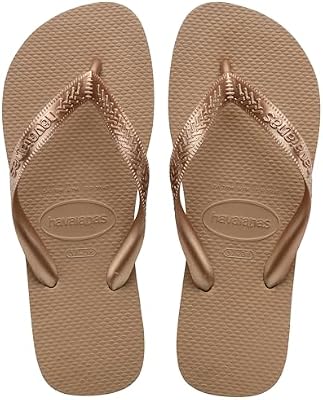 Havaianas top strappy, chinelos femininos, ouro rosa, 37/38 eu