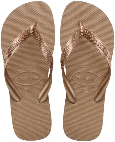 Havaianas top strappy, chinelos femininos, ouro rosa, 37/38 eu
