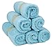 The Motherhood Collection 6 ULTRA SOFT Baby Bath Washcloths, 100% Natural Bamboo Towels, Blue, Perfect for Sensitive Baby Skin, 6 Pack 10