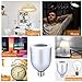 Bluetooth LED Light Bulb Speaker Smart Bulb, Wefunix App Controlled 5W E26 E27 RGB Changing Lamp Dimmable Light Colorful LED, Bluetooth Speaker with (Silver)