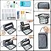 Pencil Case, Big Capacity Storage Bag Pen Pouch Holder Large Storage Stationery Organizer for School Supplies Office College Boys Adult Gray