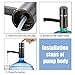 Water Pump Dispenser，TECKCOOL Wireless Auto Electric Gallon Drinking Bottle Water Dispensing Pump System，Press Pump Bottled Water Supply Device For Home And Office Portable  Switch 5W USB Charging