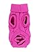 Uxcell Pet Chihuahua Twisted Knit Turtleneck Clothes Sweater, XX-Small, Fuchsia
