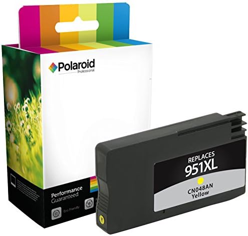 Polaroid Professional H-048AN-PRO Remanufactured Inkjet Cartridge Replacement for HP 951XL (CN048AN), Yellow Ink