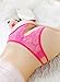 Sexyangels Womens Open Crotch Underwear Thongs Lace G-Strings Sexy Panties,Rose Red,One Size