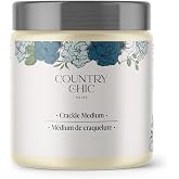 Crackle Medium for Chalk Style Paint, Rustic Shabby Chic Furniture and Home Decor Refinishing - Instant Crackle Paint Effect, Eco-Friendly, Clear Water-Based - 4 oz