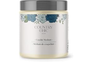Crackle Medium for Chalk Style Paint, Rustic Shabby Chic Furniture & Home Decor Refinishing - Instant Crackle Effect, Clear W