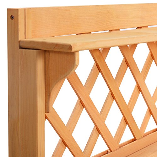 Potting Bench Outdoor Garden Work Bench Station Planting Solid Wood Construction