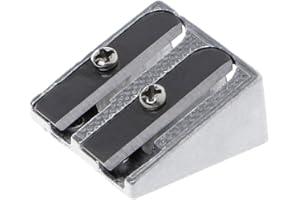 Metal Beveled Double Hole Pencil Sharpener School Office Pencil Sharpener Stationery