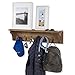 brightmaison Mante Entryway Organizer with Key Holder and Coat Rack, 6 Hooks For Hanging Face Masks, 30