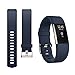 iGK For Fitbit Charge 2 Bands, Adjustable Replacement Bands with Metal Clasp for Fitbit Charge 2 Wristbands Classic Edition Navy Large