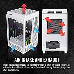 Thermaltake Tower 100 Snow Edition Tempered Glass