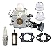 HIPA C1M-S261B Carburetor with Primer Bulb Fuel Filter Spark Plug for STIHL SH56 SH56C SH86 SH86C BG86 BG86CE BG86Z BG86CEZ Blower 4241 120 0616