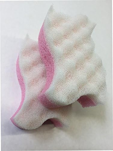Skin Triks Set of 2 Exfoliating Bath Sponges Pink &amp; Pink