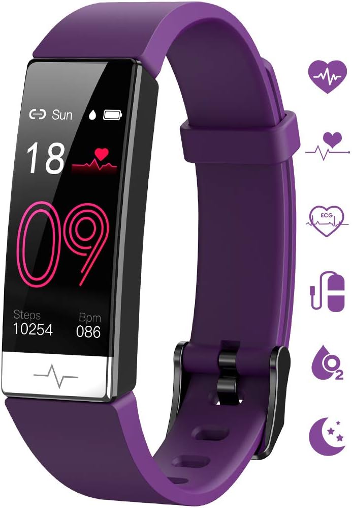 GOGUM Fitness Tracker, Heart Rate Monitor IP68 Waterproof Activity Tracker HRV Health Watch SPO2 Blood Oxygen Blood Pressure with Sleep Monitor and 11 Sport Modes for Women and Men