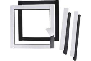 BOXOB 6pcs RV AC Gasket Set, RV Roof Air Conditioning Sealing Strip AC Window Frame Gasket Kit Self Adhesive Compression Leveling Pads Accessories for Repairing