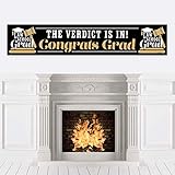 Big Dot of Happiness Law School Grad - Future Lawyer Graduation Party Decorations Party Banner