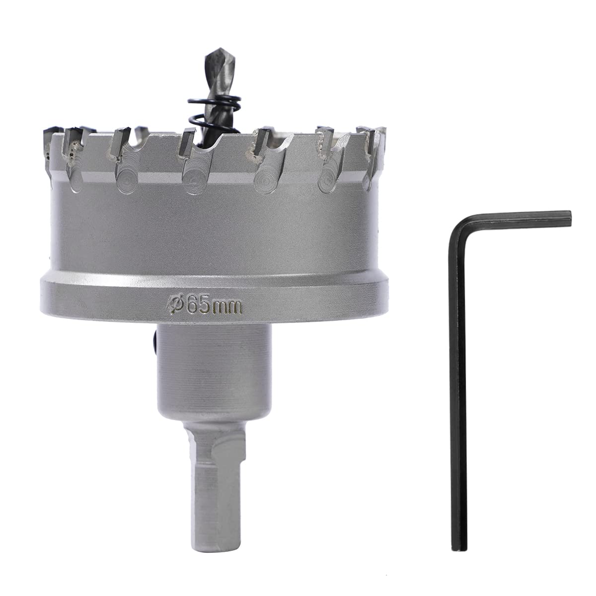 Dribotway Bi-Metal Hole Saw 65mm TCT Carbide Heavy Duty Industrial Grade Stainless Steel Hole Cutter for Mental Wood Stainless Steel Plastic Copper