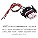 HUIQIAODS H11 H8 880 881 High Temperature Ceramic Wire Harness Socket Female Adapter for Headlight Fog Light 2 pcs