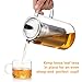 Glass Tea Kettle for Stove Top, Borosilicate Tea Pots with Infusers for Loose Tea, Clear Teapot with Stainless Steel Strainer, Makes 5 Tea Cups, 40oz