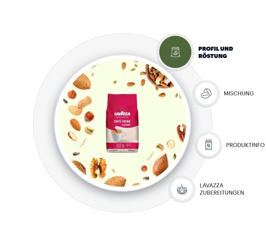 Lavazza, Caffè Crema Classico, Kaffeebohnen, aromatische Kaffeemischung mit Schokolade- und Holz-Aromen, Arabica und Robusta Kaffeebohnen, Intensität 7/10, Mittlere Röstung, 500g 3