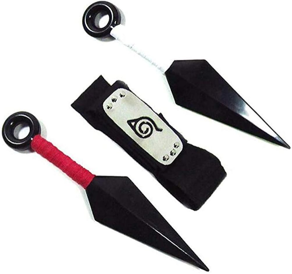 Konoha Leaf Village Ninja Shinobi Cosplay Headband with Red