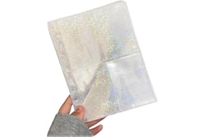 A5 Star Transparent Cover Binder Photocard Holder, Binder Photo Album Cover, PVC Card Binder Photo Card Collection Book(style