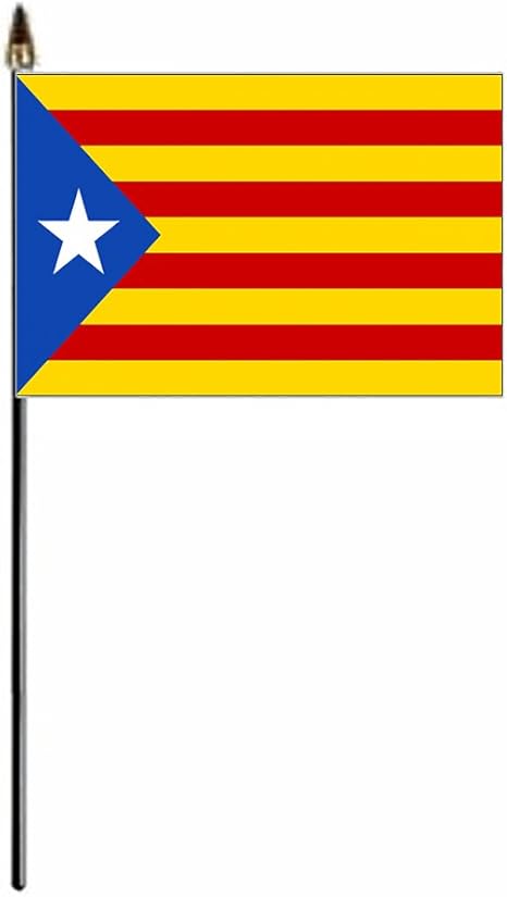 Gizzy Catalan Independence Estelada Blava 9 X 6 Hand Waving Flag Amazon Co Uk Kitchen Home