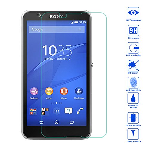 Wunderglass - Sony Xperia E4 Screen Protector 9H Tempered Glass Protector Screen Protector from toughened glass foil film - by OKCSÂ®