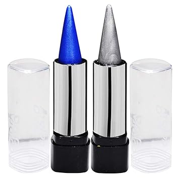 Color Diva Kajal (Silver, Blue) Pack of 2