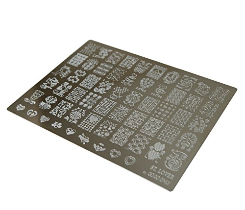 Gogoonly Nail Art Stamp Plate Collection St. Lover - Huge Size Stamping Image Plates Manicure Nail Designs DIY-BH000482