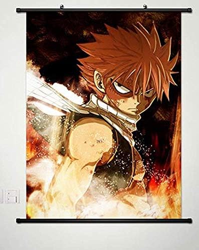OWNG Fairy Tail Wall Scroll Poster Fabric Painting for Anime Natsu Dragneel 017 L