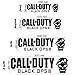 Call of Duty Black Ops 2 - Wall Decal Art Sticker boy's bedroom playroom hall (Color: Black Size: Medium)