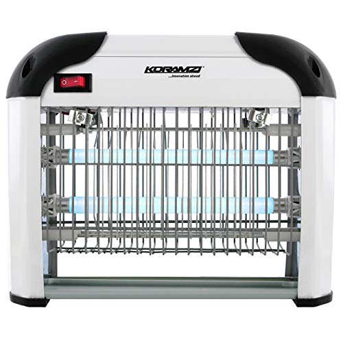 KORAMZI KBZ12W Electronic Indoor Bug Zapper , 12 Watts ( 2 X 6 watts) (Silver) - Refurbished