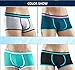 EYUSHIJIA Men's 4 Pack Comfortable Fiber Modal Boxer Briefs (Medium, F)
