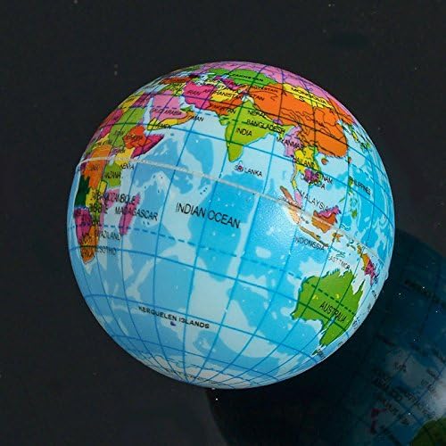 CLAKION 7.5cm Mini Foam World Globe Teach Education Geography Toy Model