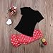 Newborn Infant Baby Girl Printed Outfit Set Long Sleeve T-Shirt & Bell-Bottom Pants 2PC Fall Winter Outfit Set Clothes