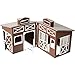 CP Toys 23 Pc. Deluxe Horse Stable Play Set with 4 Horses, 4 Ponies and Accessories