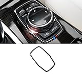 Eppar New Carbon Fiber Media Control Cover 1PC for BMW 5 Series F10 2009-2016 520i 523i 528i 530i 535i 550i (3Color)