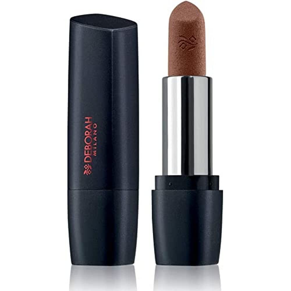 Deborah Milano Red Mat Matte Lipstick with Collagen and Hyaluronic Acid, 26 Nude Skin, Nourishing and Soothing Action, Gives Intense and Volumised Long-Lasting Lips, 4.5 g