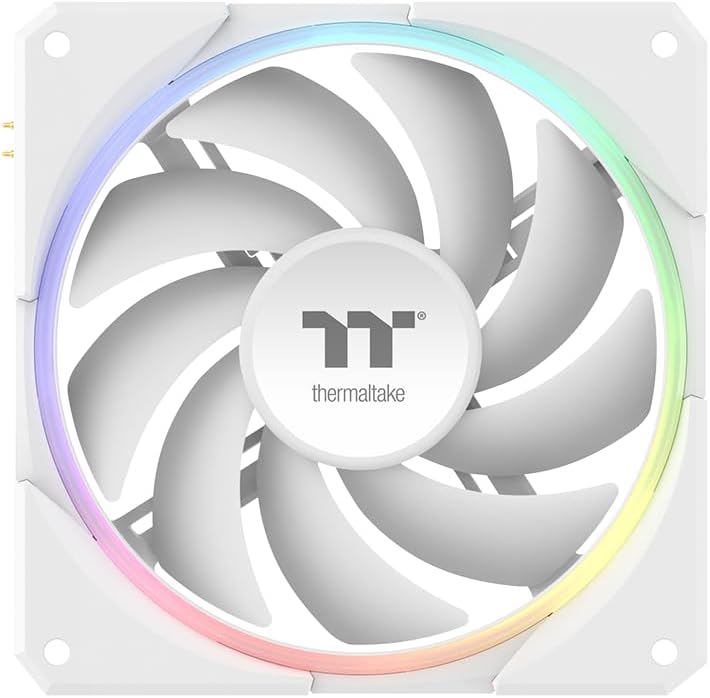 TS120 EX RGB Ventilateur avec Capteur de Température Intégré MagForce 2.0 3-Pack Blanc