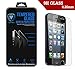 Iphone 5 Tempered Glass Screen Protector - Crystallize Protection for Your Apple Iphone 5/5S/5C - Scratch Resistant with 9H Hardness - Drop Protection - Round Edge and Thin Design at 0.26mm