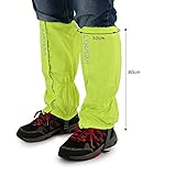 Lixada 1 Pair Outdoor Gaiters Water Resistant Windproof Leg Protection Cover Wraps Unisex Zippered Closure Wear for Biking Snowboarding Hiking Climbing