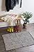DII Contemporary Square Recycled Yarn Rug, Gray Checker, 2x3'