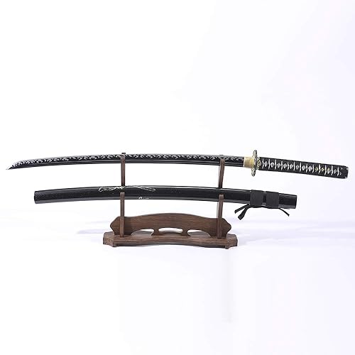 Real Sharp Katana Sword – Full Tang High Carbon Steel Blade, Handmade Japanese Samurai Sword For Collectors & Martial Arts