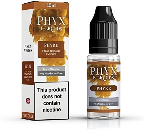 Phyx 70:30 VG/PG Shortfill E-Liquid TPD Compliant No Nicotine 10ml Bottle Boost (Finest Tobacco)